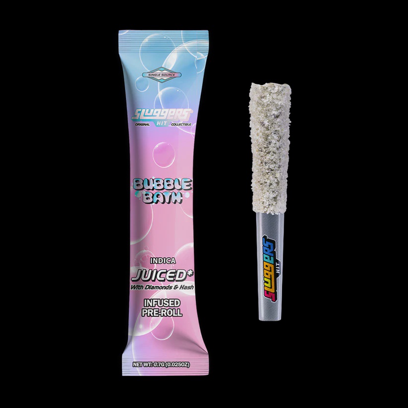 SLUGGERS .7G DIAMOND INFUSED PREROLL / BUBBLE BATH -INDICA